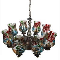 Devansh Gold Antique Wall Mounted Lamp With Beige Jute Shade