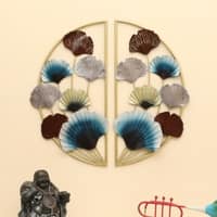 W-Mina Abstract Metal Wall Decor in Multicolor Set of 1