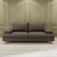 Benjamin 3 Seater Leatherette Sole in Ash Grey Colour