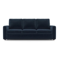 Apollo Sofa Set (Colour : Cobalt, Cushion : Hard, Back Type : High Back, Seater : 3+1+1)