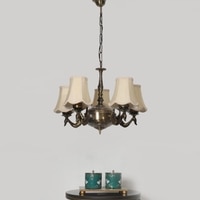 Devansh Gold Wall Mounted Lamp With Black Cotton Shade