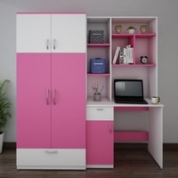 Workrobe Study Table Pink And Frosty White