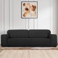 Parega 3 Pull Out Sofa Cum Bed In Black Colour