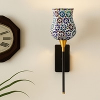 Devansh Metal Electric Wall Light in Black Colour with Multi Shade Count of 1 Light