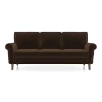 Oxford 3 Seater Fabric Sofa in Dark Earth Colour