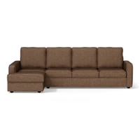 Apollo Sofa (Colour : Mocha, Cushion : Hard, Back Type : High Back, Seating Capacity : Left Aligned 3 Seater + Left Aligned Chaise)