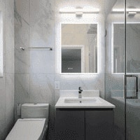 Rectangle  Vanity Mirror with Lights Modern LED Mirror