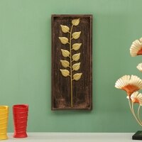 W-Titan Abstract Metal Wall Decor in Gold Set of 1