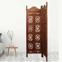 Blodwen Solid Wood 4 Panel Room Divider