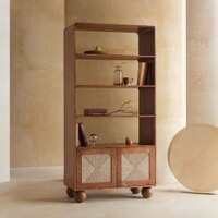 Abacus Solid Wood  Bookshelf in Kiara Finish