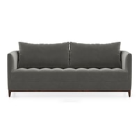 Florence Luxe 3 Seater Fabric Sofa in Ash Grey Velvet Colour