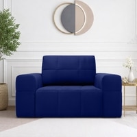 Riyab  Pull Out Sofa cum Bed  in Navy Blue Colour