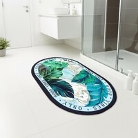 Luxe Home Good Vibes Design Rubber Doormat -(35x58 cm)