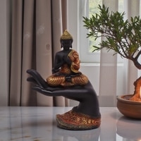 VEDAS Polyresin  Figurine in Orange Colour