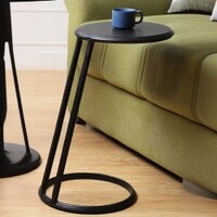 Austen Metal Side Table in Polished Finish