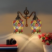 Devansh Metal Electric Wall Light in Multi Colour with Multi Shade Count of 2 Lights