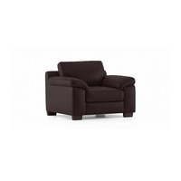 Esquel 1 Seater Leatherette Sofa in Chocolate Colour