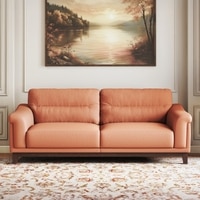 Colby 3 Seater fabric Sofa in Saddle Tan