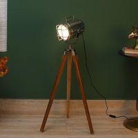 Win Nickle Aluminum Shade Floor Lamp