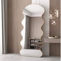 The Artment Gold Meander Unbreakable Floor Mirror For Home (170 X 70 CM)