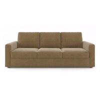 Apollo Compact Sofa Set (Colour : Fawn Velvet, Cushion : Soft, Back Type : Regular, Seater : 3+2+1)