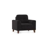 Verona Premium 1 Seater Fabric Sofa in Graphite Grey Colour
