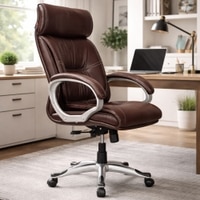 Adiko High Back Exceutive Chair In Brown