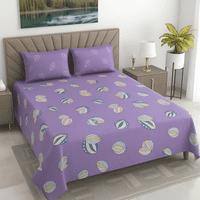 Threads Silky Touch Premium Super King Size Flat Bedsheet 275 x 275 cms
