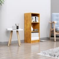 Hexa Engineered Wood Bookshelf Multipurpose Storage Rack in Giant Wood Colour