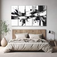 The Castle Decor Abstract Art Wall Painting Wooden Framed Digital Painting 27x48 Inch (Style 6)