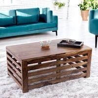 Erickson Sheesham Wood Coffee Table In Teak Finish