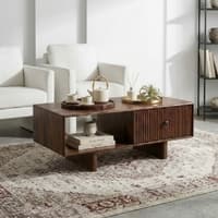 Chitrang Coffee Table In Tubbeco Teak Finish