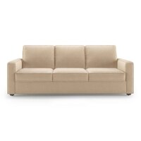 Apollo Sofa Set (Colour : Birch Beige, Cushion : Hard, Back Type : Regular, Seater : 3+1+1)