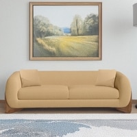 Amala Velvet 3 Seater Sofa Beige in Colour