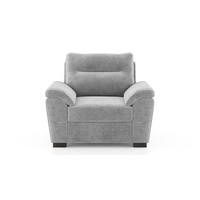 Adelaide Essential 1 Seater Fabric Sofa In Granite Weave