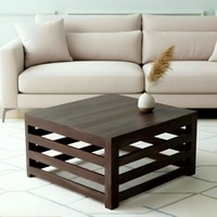 Kingsville Sheesham Wood Coffee Table In Mahogany Finish