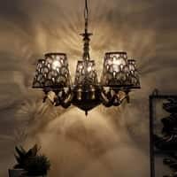 Devansh Solid Wood Electric Wall Light in Multi Colour with Multi Shade Count of 1 Light
