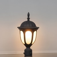 Stratford Outdoor Gate Pillar Light Die Cast Aluminium In Black Finish