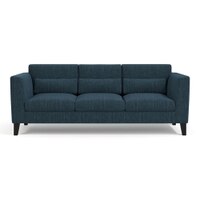Lewis Sofa (Colour : Indigo Blue, Cushion : Soft, Seater : 3+1+1)