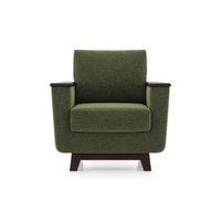 Corby Essential 1 Seater Fabric Sofa In Moss Green