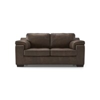 Trissino 2 Seater Luxury Italian Leather Sofa In French Roast Colour