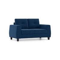 Edward 2 Seater Fabric Sofa in Cobalt Colour