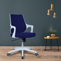 Mearveal Mid Back Ergonomic Chair in Blue Colour