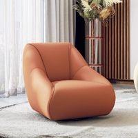 Niyo Lounge Chair in Saddle Tan Colour