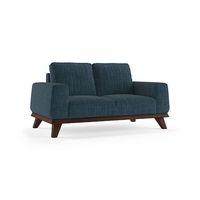 Granada Premium 2 Seater Fabric Sofa in Indigo Blue Colour