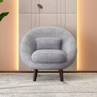 Barret 1 Seater Fabric Sofa in Grey Ice Colour
