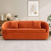 Davis Fabric Sofa (Orange)