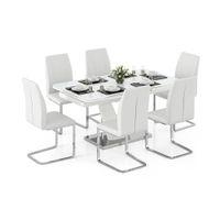 Seneca Dining Chair Set Of 2 In White Finish