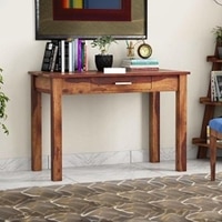 Danta Solid Wood  Bookshelf in Teak Finish