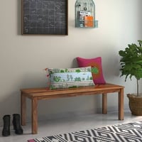 Capra Dining Bench In Teak Finish